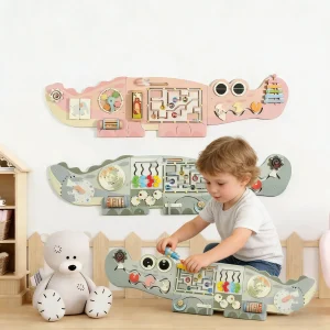 Kids Montessori Education Toys Wall Hanging Game Puzzle Baby Children Toy Math Interactive Toys Busy Board Games Sensory Toy